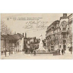 carte postale ancienne 21 DIJON. Monument Place Grangier 1917