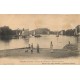 33 LIBOURNE. Bateaux de Pêcheurs et le Tertre de Fronsac. Carte invitation publicitaire des vins Vitrac