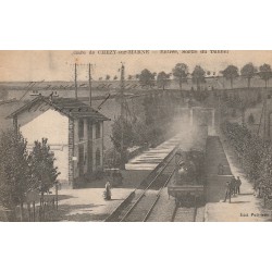 02 CHEZY-SUR-MARNE. En Gare entrée et sortie du Tunnel 1919