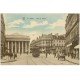 carte postale ancienne 21 DIJON. Place du Théâtre 1923. Roher magasin de Cartes Postales et Ecole Remington