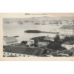 BRESIL. Vue du Port de Bahia. Edition de la Mission