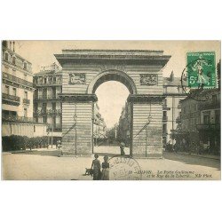 carte postale ancienne 21 DIJON. Porte Guillaume Rue de la Liberté 1913