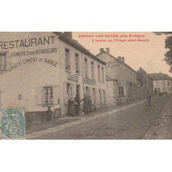 58 CHITRY-LES-MINES. Restaurant Auberge Jault à l'Entrée du Village 1906