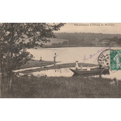 SAINT-SAUVEUR environs. Nos Pêcheurs à l'Etang de Moutiers