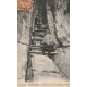 38 SASSENAGE. Descente de la Cheminée et les Escaliers avec personnages