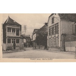 10 PLANCY. Café des Voyageurs Rue des Champs 1935