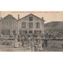 54 SAINTE-CATHERINE. Maison de vins Thirion et Corvée de lavage avec militaires et gendarmes