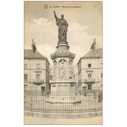 carte postale ancienne 21 DIJON. Statue Saint-Bernard 1915