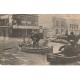 Paris LA CRUE DE LA SEINE 1910. Pontonniers sur Bachots et Marins sur Youyous secours des Sinistrés