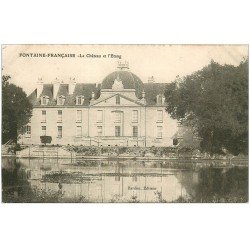 carte postale ancienne 21 FANTAINE-FRANCAISE. Le Château de l'Etang