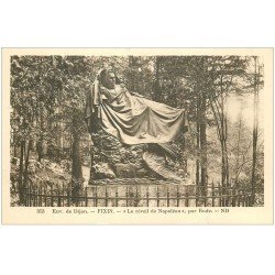 carte postale ancienne 21 FIXIN. Le réveil de Napoléon par Rude. Monument