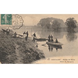 78 HOUILLES. Ballade en barques sur les Bords de Seine 1911