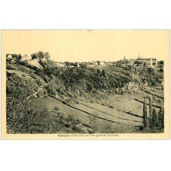 carte postale ancienne 21 FLAVIGNY. Vue générale sud-est