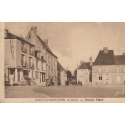 37 SAINT-CHRISTOPHE. Café Hôtel Restaurant sur Grande Place 1958
