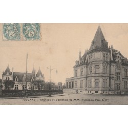 16 COGNAC. Château et Comptoir de Mm Pellisson avec attelage 1907