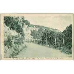 carte postale ancienne 21 GEVREY-CHAMBERTIN. Combe de Lavaux et Route de Chamboeuf