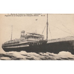 Marine de Commerce Française FOUCAULD Paquebot Compagnie des Chargeurs Réunis 1930