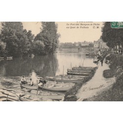 95 PONTOISE. Le Port des Barques de Pêche au Quai de Pothuis 1912