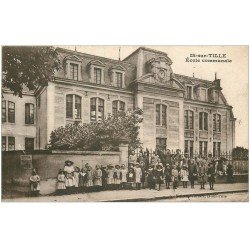 carte postale ancienne 21 IS-SUR-TILLE. Ecole Communale 1914
