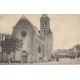 91 ITTEVILLE. Eglise et Place animée 1909