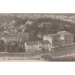 Suisse BADEN. Grosse Bäder und Grand Hôtel 1908