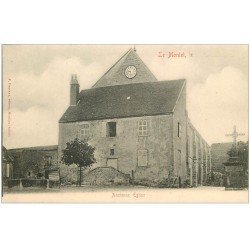 carte postale ancienne 03 LE MONTET. Ancienne Eglise. Carte Pionnière vers 1900 vierge.