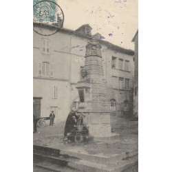 87 SAINT-LEONARD. Statue et Fontaine Guy Lussac animation 1906