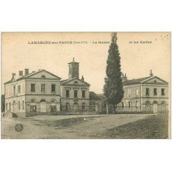 carte postale ancienne 21 LAMARCHE-SUR-SAONE. Mairie et Ecoles