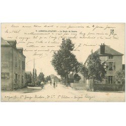 21 LONGVIC-AVIATION. La Route de Seurre avec cyclistes