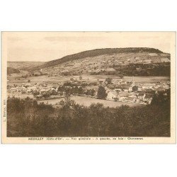 carte postale ancienne 21 MEUILLEY. Vue générale et Chevannes au loin