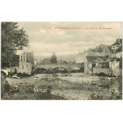 carte postale ancienne 21 MONTBARD. Le Pont de la Brenne 1914