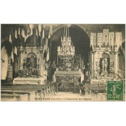 carte postale ancienne 21 MONTBARD. L'Eglise 1923