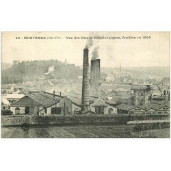 carte postale ancienne 21 MONTBARD. Les Usines Métallurgiques 1916