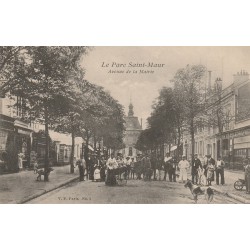 94 SAINT-MAUR. Animation Avenue de la Mairie la Poste et Télégraphes