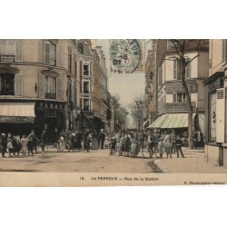 94 LE PERREUX-SUR-MARNE. Rue de la Station 1907. Au Progrès et Tabac