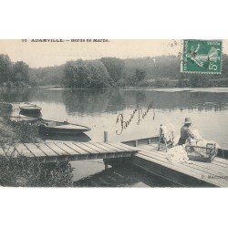94 ADAMVILLE. Lavandière Laveuse Bords de Marne 1908 Saint Maur des Fossés