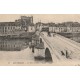 77 MONTEREAU. Eglise et attelage sur le Pont 1924 avec Grande Brasserie
