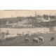 37 CHÂTEAU-LA-VALLIERE. L'Etang avec Berger, vaches et moutons 1906