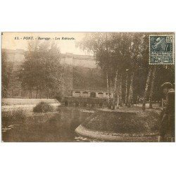 carte postale ancienne 21 PONT. Barrage. Les Robinets 1931
