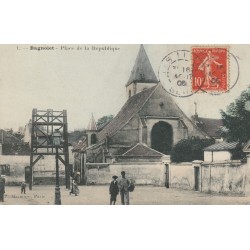 93 BAGNOLET. Derrière l'Eglise, l'ancien Cimetière Place de la République 1906
