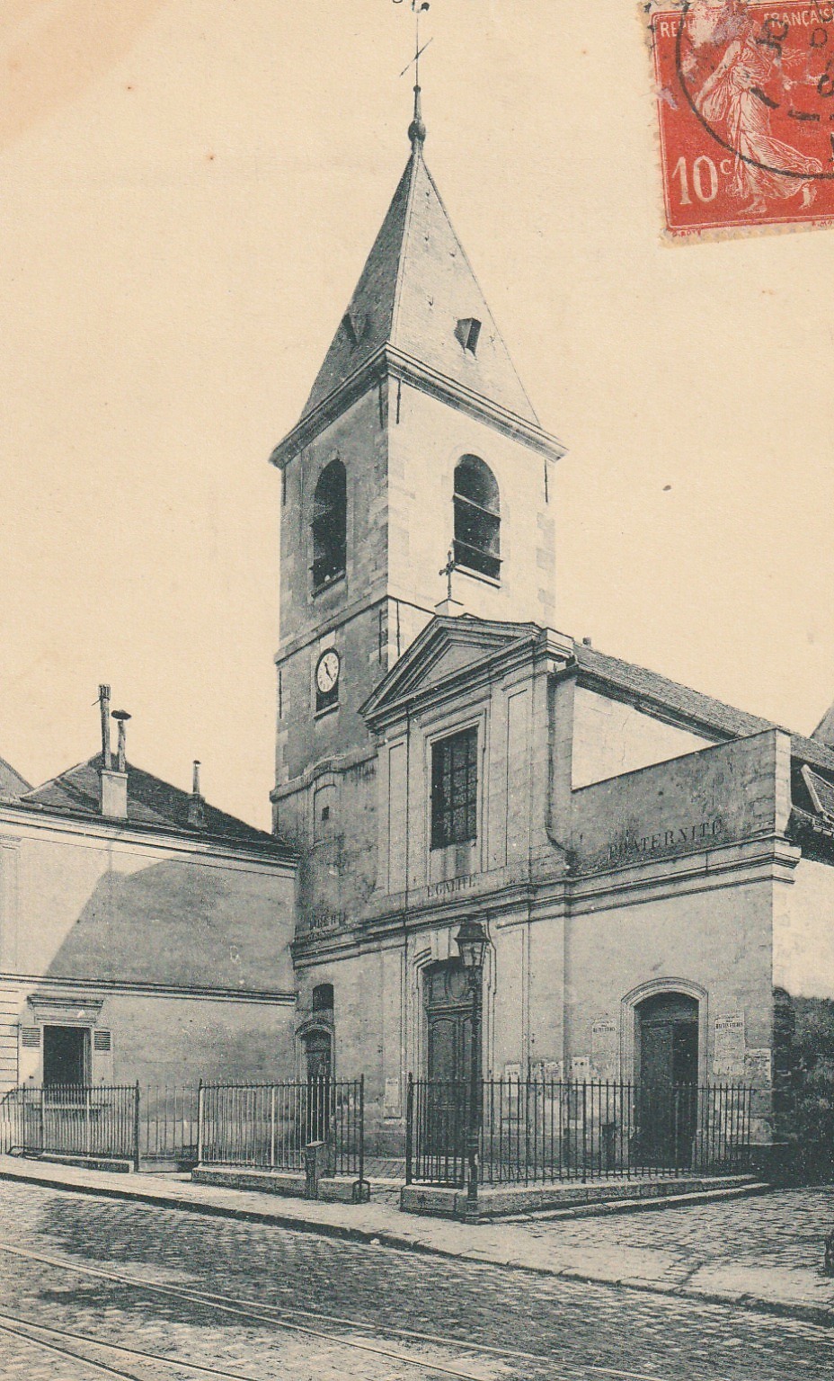 93 BAGNOLET. Eglise Saint-Leu-Saint-Gilles rue Sadi Carnot 1908