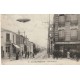 93 BAGNOLET. Café Hôtel "Blanc" rue de Noisy et dirigeable 1911