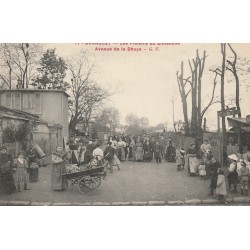 93 BAGNOLET. Les Plaisirs du Dimanche avenue de la Dhuys avec "Aux Barreaux Verts" 1914