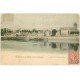 carte postale ancienne 21 SAINT-JEAN-DE-LOSNE. Quai Lafayette vers 1905. Mansque un timbre...