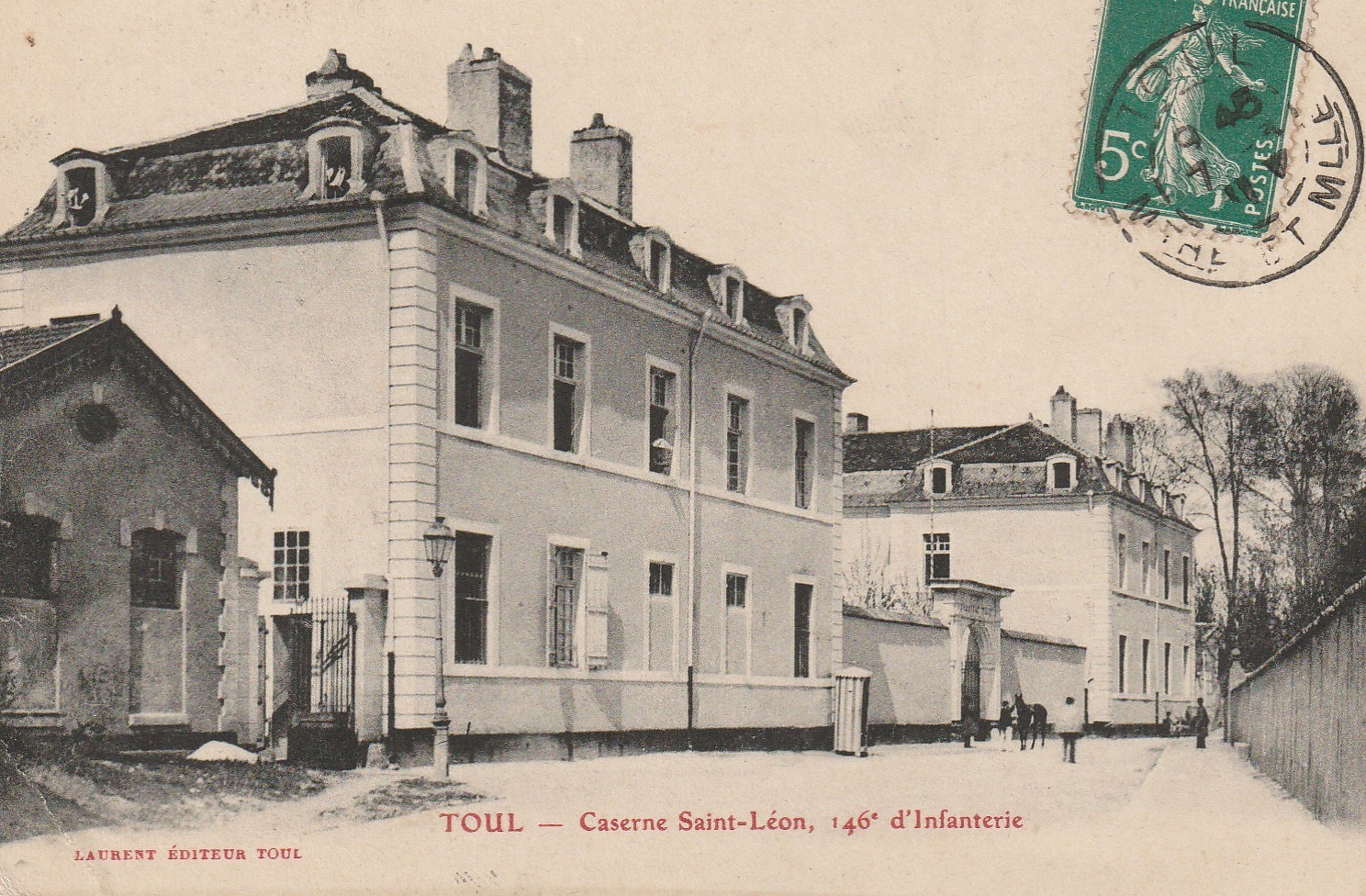 54 TOUL. Caserne Saint-Léon 146° d'Infanterie vers 1911