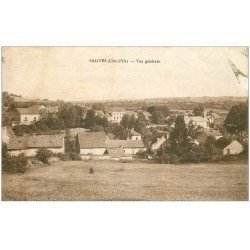 carte postale ancienne 21 SALIVES. Vue du Village 1934