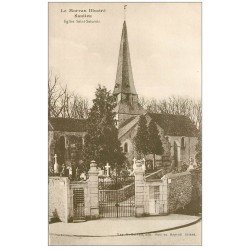 carte postale ancienne 21 SAULIEU. Eglise Saint-Saturnin et Cimetière