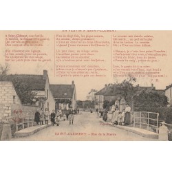 89 SAINT CLEMENT. Rue de la Mairie 1910. Véritable ajoutis étiquette de luxe Chapuis