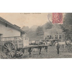 93 BAGNOLET. Les Carrières à plâtre avec attelages 1904