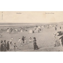 33 SOULAC SUR MER. Vue de la Plage avec au verso publicité Maison Marie
